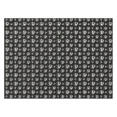 Elegant zwart-wit ivoor Kerstversiering Tafelkleed (Voorkant (Horizontaal))