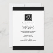 Elegant zwart-wit kaart (Voorkant)