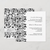 Elegant zwart-wit kaart (Voorkant / Achterkant)