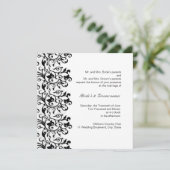 Elegant zwart-wit kaart (Staand voorkant)