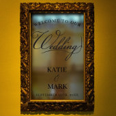 Elegant Zwart Wit Kalligrafie Trouwteken Decal