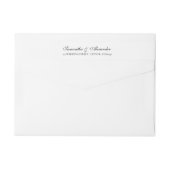 Elegant zwart & wit kuifje (Achterkant)