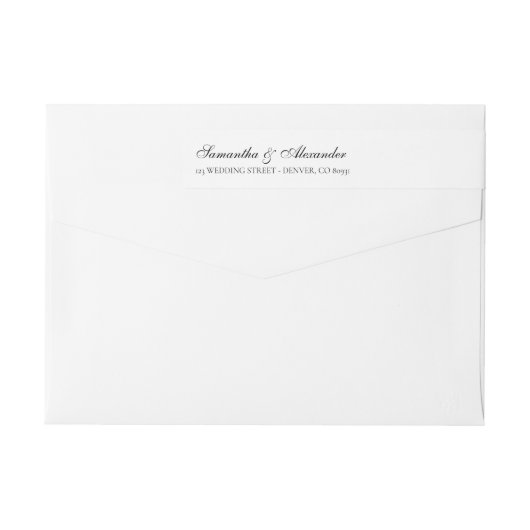 Elegant zwart & wit kuifje (Achterkant)