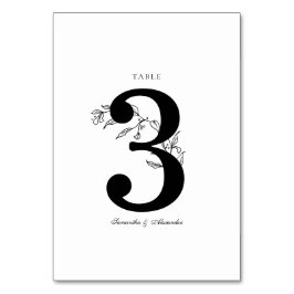 Elegant zwart & wit kuifje kaart