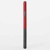 Elegant zwart-wit  kunstleder Case-Mate iPhone case (Achterkant/rechts)