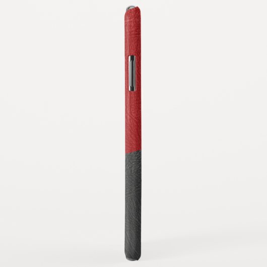 Elegant zwart-wit  kunstleder Case-Mate iPhone case (Achterkant/rechts)