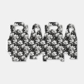 Elegant zwart wit Magnolia bloem betegeld Bedankdoosjes (Uitgevouwen)