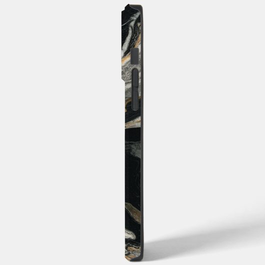 Elegant zwart wit marmer Case-Mate iPhone case (Achterkant / Links)