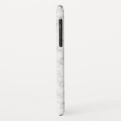 Elegant zwart-wit marmer Case-Mate iPhone case (Achterkant/links)