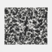 Elegant zwart-wit marmer fleece deken (Voorkant (Horizontaal))