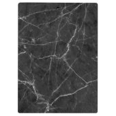Elegant zwart wit marmer patroon professional klembord (Achterkant)