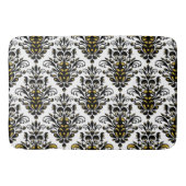 Elegant zwart-wit met aanraking van gouddemper badmat (Voorkant)