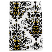 Elegant zwart-wit met aanraking van gouddemper medium cadeauzakje (Voorkant)