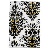 Elegant zwart-wit met aanraking van gouddemper medium cadeauzakje (Achterkant)
