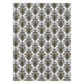 Elegant zwart-wit met aanraking van gouddemper tafelkleed (Voorkant)