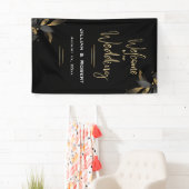 Elegant zwart-wit, met gouden weddenschappen spandoek (Insitu)