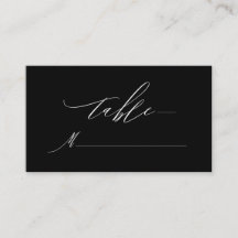 Elegant Zwart Wit Modern Script Monogram Bruiloft