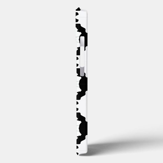 Elegant zwart-wit monogram patroon Case-Mate iPhone case (Achterkant / Links)