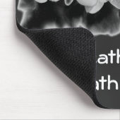 Elegant zwart wit orchidee waterverf schilderij muismat (Hoek)