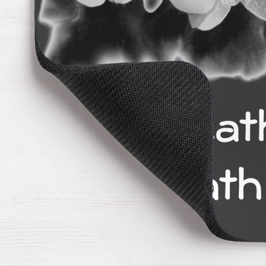 Elegant zwart wit orchidee waterverf schilderij muismat (Hoek)