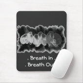 Elegant zwart wit orchidee waterverf schilderij muismat (Met muis)