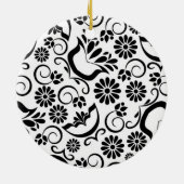 Elegant zwart-wit Ornament (Achterkant)