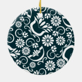 Elegant zwart-wit Ornament (Achterkant)