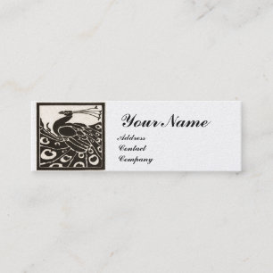 ELEGANT ZWART WIT PAUW MONOGRAM Luxe Parel Mini Visitekaartje