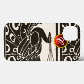 ELEGANT ZWART WIT PAUW ROOD ROBIJN EDELMOON INITIA Case-Mate iPhone CASE (Achterkant (horizontaal))