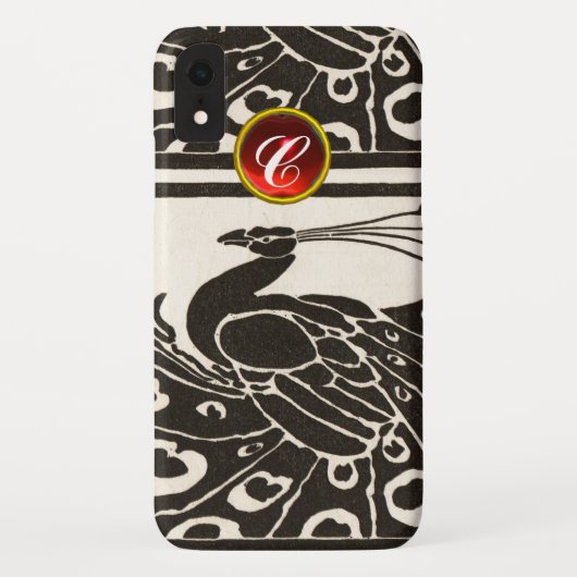 ELEGANT ZWART WIT PAUW ROOD ROBIJN EDELMOON INITIA Case-Mate iPhone CASE (Achterkant)