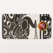 ELEGANT ZWART WIT PAUW ROOD ROBIJN EDELMOON INITIA Case-Mate iPhone CASE (Achterkant (horizontaal))