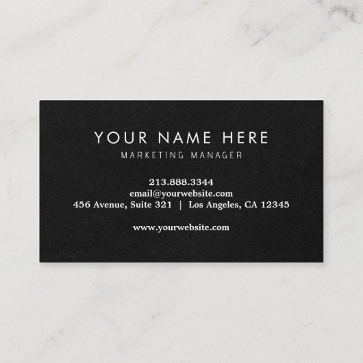 Elegant zwart-wit Pickleball Visitekaartje (Achterkant)