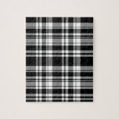 Elegant zwart wit plaid patroon legpuzzel (Verticaal)