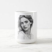 Elegant zwart-wit portret Mok (Midden)