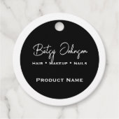 Elegant zwart-wit product Label (Voorkant)