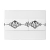 Elegant Zwart-Wit Religieus Eenvoudig Uitnodigingen Wikkel (Achterkant Voorbeeld)