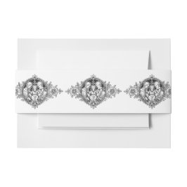 Elegant Zwart-Wit Religieus Eenvoudig Uitnodigingen Wikkel