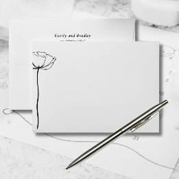 Elegant zwart-wit retouradres envelop