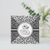 Elegant zwart-wit Rubber Eend Baby shower Kaart (Staand voorkant)