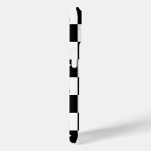 Elegant zwart-wit schaakpatroon Case-Mate iPhone case (Achterkant / Rechts)
