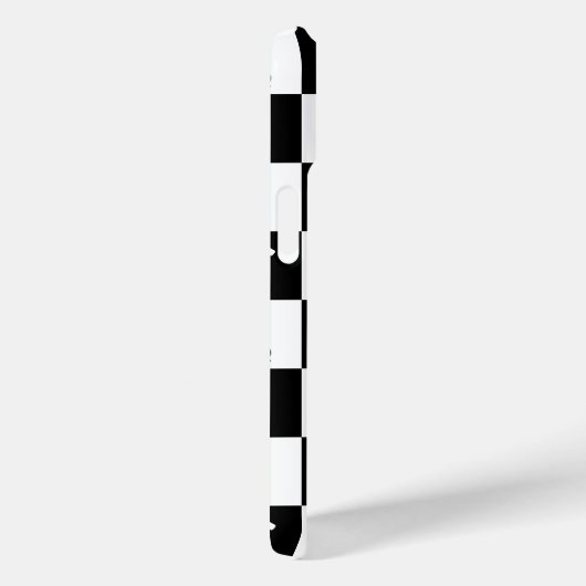 Elegant zwart-wit schaakpatroon Case-Mate iPhone case (Achterkant / Rechts)