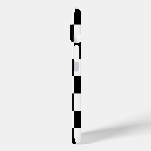 Elegant zwart-wit schaakpatroon Case-Mate iPhone case (Achterkant / Links)