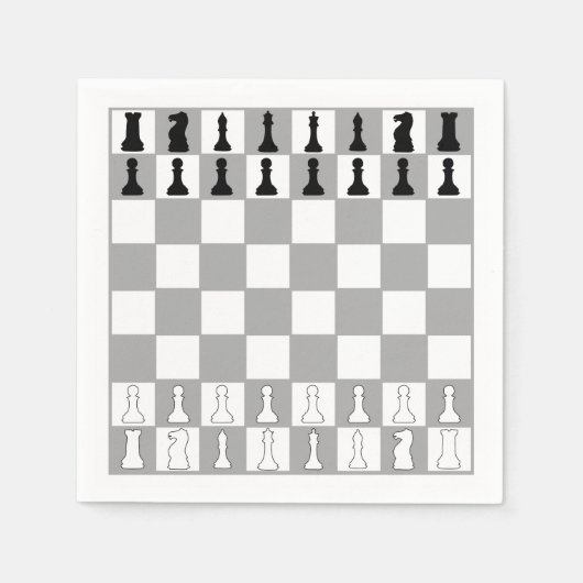 ELEGANT ZWART-WIT SCHAAKSET ONTWERP SERVET (Voorkant)