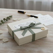 Elegant zwart wit script bruiloft retour adres etiket