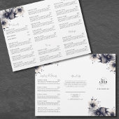Elegant Zwart Wit Spa Services Menu Brochure