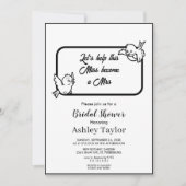 Elegant zwart-wit stijlvol Vrijgezellenfeest Kaart (Voorkant)