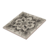 Elegant zwart-wit tegeltje (Zijkant)