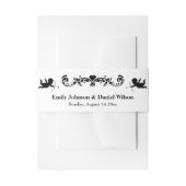Elegant  zwart-wit uitnodigingen wikkel (Voorkant Voorbeeld)