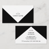 Elegant zwart-wit visitekaartje (Voorkant / Achterkant)