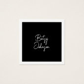 Elegant zwart-wit Visitekaartje (Voorkant)